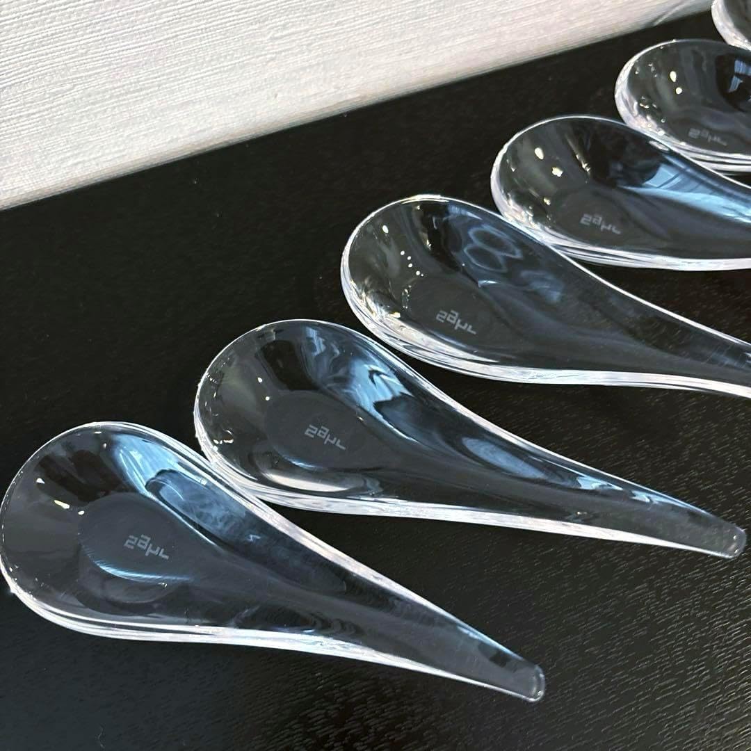 【お値下げ】Sghrスガハラ ガラス製スプーン・レンゲ6本 Sghrスガハラ ガラス製スプーン・レンゲ6本